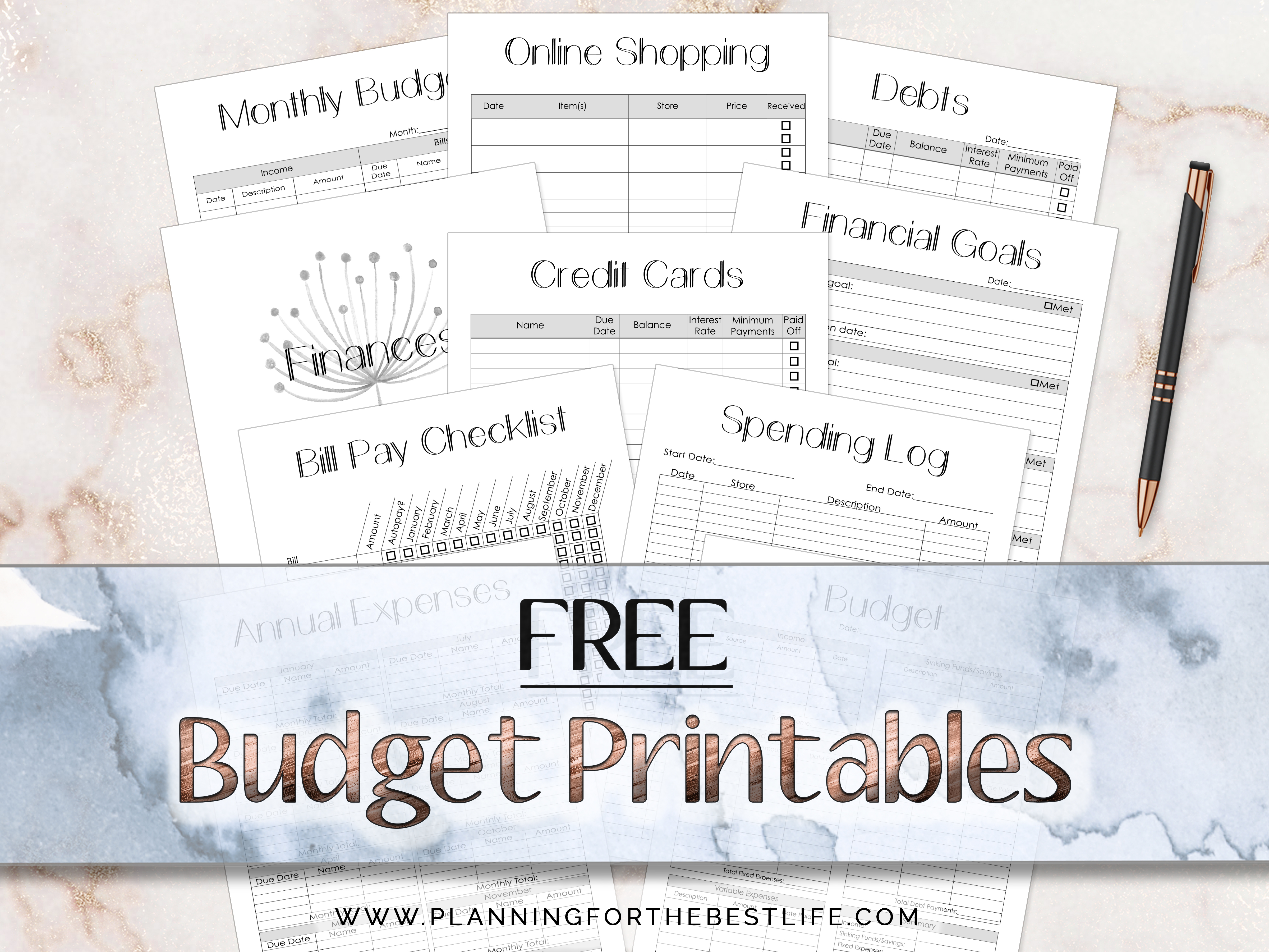 Free Budget Binder Printables