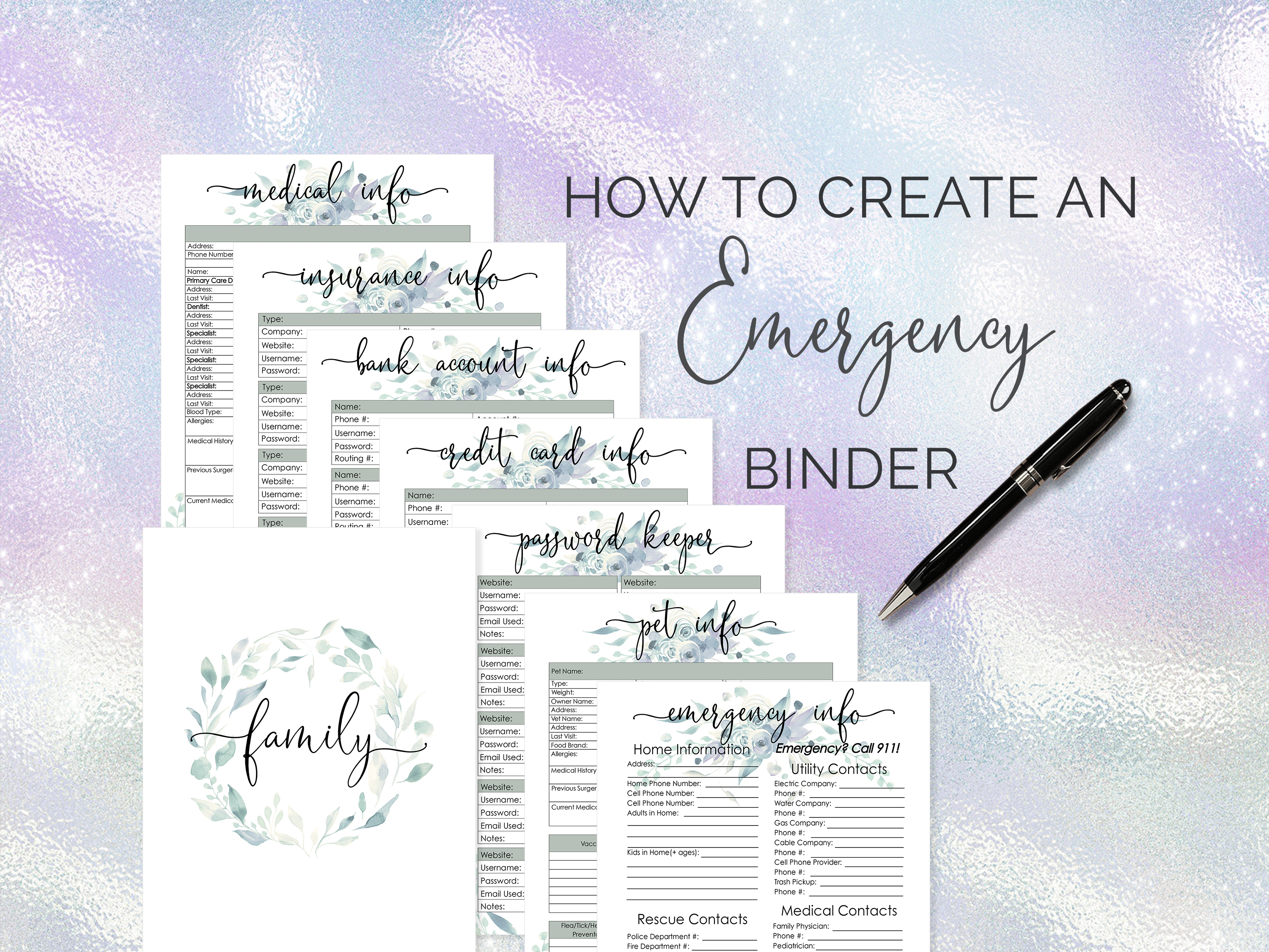 How to Create an Emergency Binder
