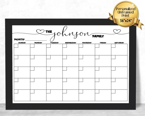 personalized calendar product image