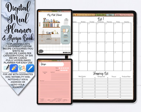 digital meal planner product image