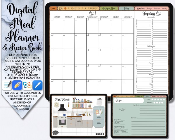 digital meal planner product image