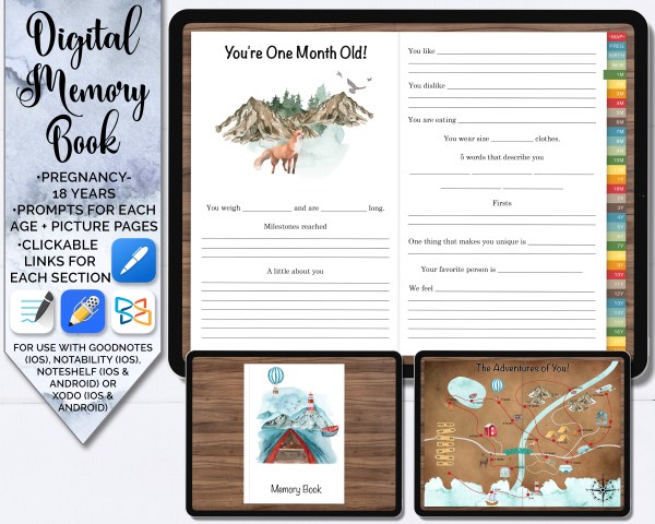 digital memory book product image