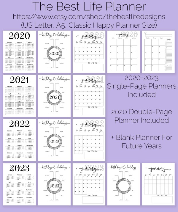 customizable home management planner printables product image