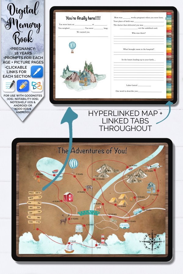 digital memory book product image