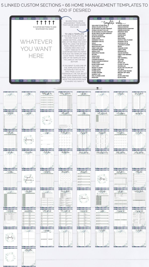 undated digital planner product image