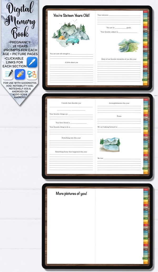 digital memory book product image