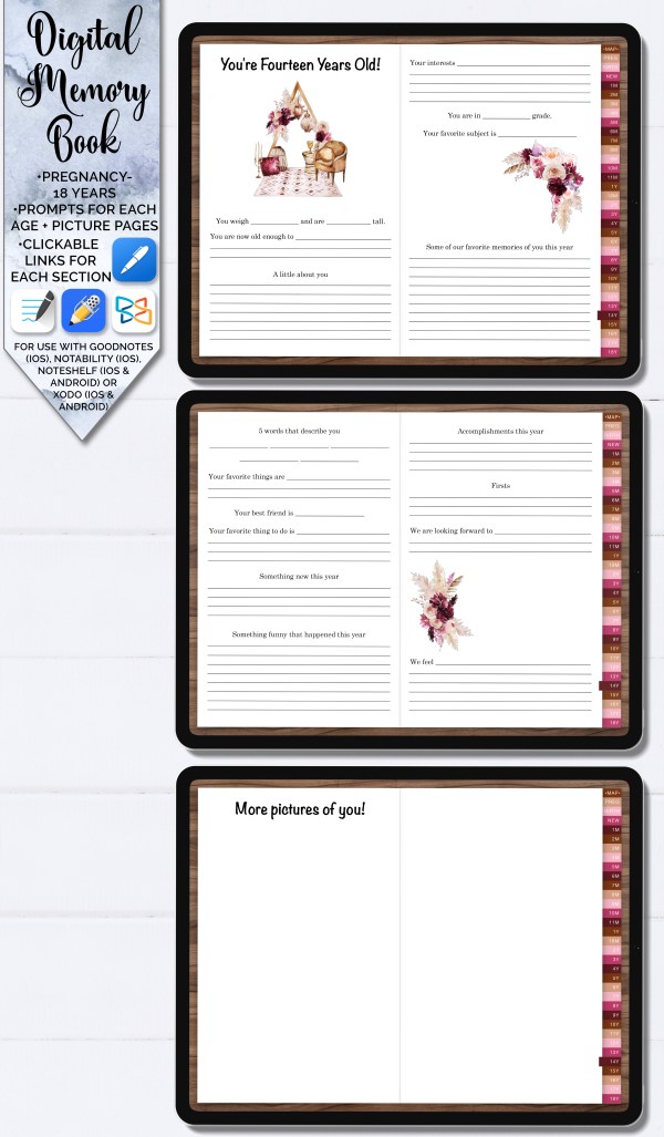 digital memory book product image