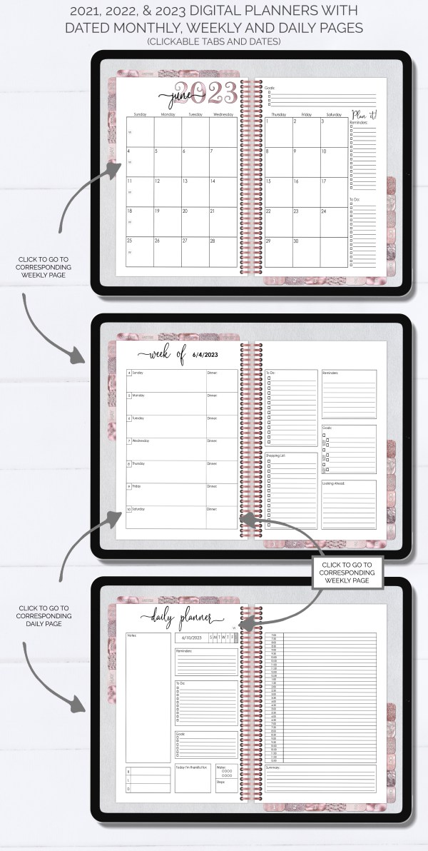 yearly digital planner