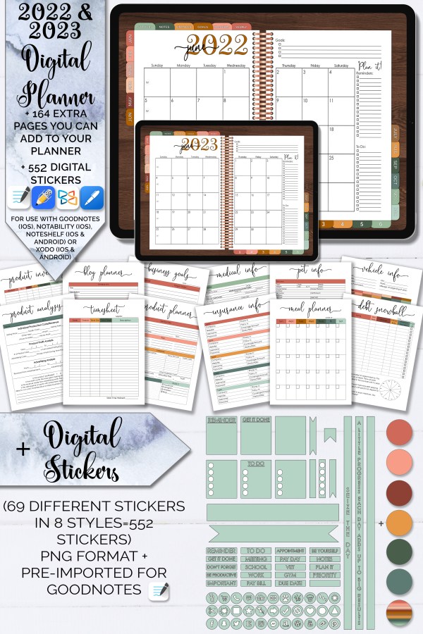 yearly digital planner